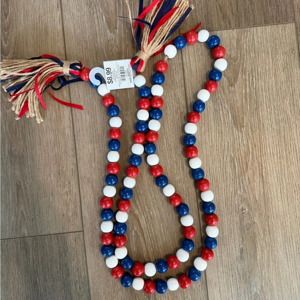 Patriotic Party Set Red White & Blue 4th of July Memorial Day flag decor etc